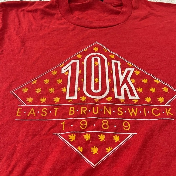 Vintage 80s 10K East Brunswick Running Race 1989 Long Sleeve Tshirt - Picture 3 of 7